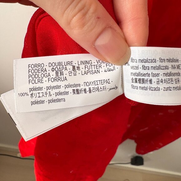 Zara ZW Strappy Midi Dress NWT Red Size Small Blogger Fav - Picture 12 of 14